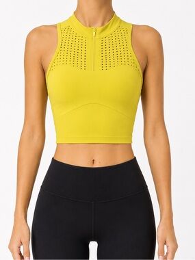 Lululemon Unleash Strength Bra Sz 2 B/C Yellow Serpentine EUC